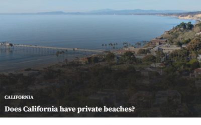 Does California have private beaches?